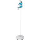 K&M 80315 DISINFECTANT STAND XL Floor standing, with bracket, round base, drip cup, 1020mm, white