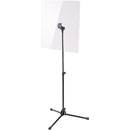 K&M 11903 PROTECTIVE SHIELD Stand mounted, 600x600mm clear acrylic shield, 1075-1600mm height