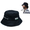BUBBLEBEE VISOR HAT Removable face shield, black