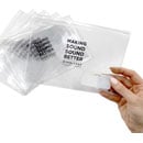 BUBBLEBEE LAV MIC POUCH Ziplock, transparent, large, pack of 6