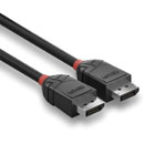 LINDY 36491 BLACK LINE DisplayPort 1.2 cable, 1m
