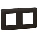 LEGRAND EU-CP2B COVER PLATE Dual gang, black