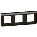 LEGRAND EU-CP3B COVER PLATE Triple gang, black