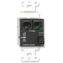 RDL D-TPS2AM AUDIO SENDER Active, 1x 3.5mm line in, 1x mic in, Format-A RJ45 I/O, white