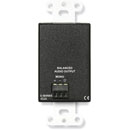 RDL DB-CIJ3 AUDIO INTERFACE Input, stereo to mono, 1x dual RCA (phono)/3.5mm in, terminal out, black