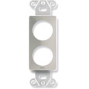 RDL DS-D2 PLATE Double, top/bottom hole position, stainless steel