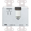 RDL DDS-RN40 DANTE INTERFACE Bi-directional, mic/line, 4x2, XLR in, terminal out, PoE, silver