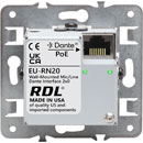 RDL EU-RN20 DANTE AUDIO INTERFACE Input, 2x XLR in, mic/line, Dante output, UK/EU fitting