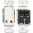 RDL D-TPS6A AUDIO SENDER Passive single-pair, stereo RCA line in, Format-A, white