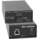 RDL SF-NP40D DANTE INTERFACE Output, 2x 20W/8, 15W/4 speaker outputs, terminal blocks