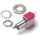 C&K 7101MYZQE TOGGLE SWITCH 6.35mm bush, 1 pole, 2 position, on/on