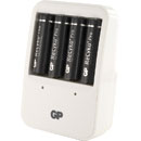 GP PB420 RECYKO+ PRO UK MAINS BATTERY CHARGER For 4x AA/AAA size NiMH, with 4x 210AAHCB 2000mAh