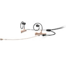 DPA 4166 SLIM MICROPHONE Dual in-ear headset, omni, dual ear, MicroDot, 110mm boom, beige