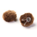 DPA AIR1 WINDSCREEN Fur, small, brown (pack of 2)