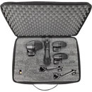 SHURE PGADRUMKIT4 MICROPHONE SET Drum set, 2x PGA56, 1x PGA57, 1x PGA52, case, includes cables