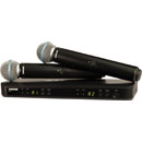 SHURE BLX288/B58 RADIOMIC SYSTEM Dual handheld, Beta 58A capsules, 606-630MHz (K3E)