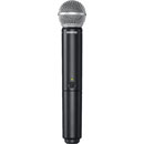SHURE BLX1288/SM58 RADIOMIC SYSTEM Combo handheld/instrument, SM58 and WA302, 606-630MHz (K3E)