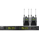SHURE PSM 1000 PERSONAL MONITOR SYSTEM Dual Tx, 2x Rx, 596-668MHz, Ch 38 ready, no earphones