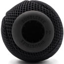 BUBBLEBEE SPACER BALL M WINDSHIELD With Long-Haired Fur Cover, 65mm diameter, 21-22mm mount, black