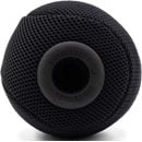 BUBBLEBEE SPACER BALL L WINDSHIELD With Long-Haired Fur Cover, 100mm diameter, 24-26mm mount, black