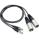 ZOOM TXF-8 CABLE 2x TA3 to 2x XLR cable