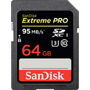 SANDISK SDSDXXG-064G-GN4IN EXTREME PRO 64GB SDXC MEMORY CARD, UHS-I, class 10, 95MB/s