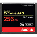 SANDISK SDCFXPS-256G-X46 EXTREME PRO 256GB COMPACT FLASH MEMORY CARD, 160MB/s