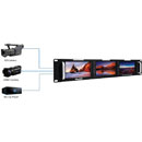 MUXLAB 500840-V2 HDMI/3G-SDI TRIPLE DISPLAY Multiscreen video monitor, 3x 5-inch displays