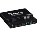 MUXLAB 500850-RX VIDEO EXTENDER Receiver, KVM HDMI over IP, 4K/30, PoE, 100m reach