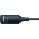 SONY ECM-66B MICROPHONE Lapel, uni-directional, with power unit, battery or 12-48V, black