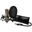 SONTRONICS STC-2 PACK MICROPHONE Condenser, large diaphragm, pad, cardioid, w/ accessories, silver