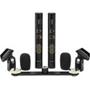 SONTRONICS STC1-SET MICROPHONE SET With matched stereo pair of STC-1, mounting bar, ABS case, black
