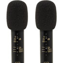 SONTRONICS STC1-SET MICROPHONE SET With matched stereo pair of STC-1, mounting bar, ABS case, black