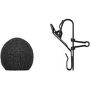 SENNHEISER MKE ESSENTIAL OMNI MICROPHONE Lapel, electret, omni, 3.5mm jack, for EW G4 Tx, black