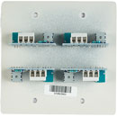 CLOUD RSL-6X4AW REMOTE CONTROL PLATE Level and source, 4-zone, for US backbox, white