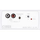 CLOUD LE-1MW INPUT PLATE 2x RCA line in, 1x 3.5mm jack, unbalanced, gain control, white