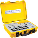 AUDIOPRESSBOX APB-320 C-D-USB PRESS SPLITTER Portable, Dante, USB-C, active, battery/mains, yellow