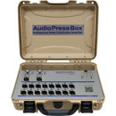 AUDIOPRESSBOX APB-216 C PRESS SPLITTER Portable, active, 2x in, 16x out, battery/mains, tan