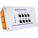 AUDIOPRESSBOX APB-112 IW-D-USB PRESS SPLITTER Active, in-wall, Dante in, USB-C out, 12x mic/line