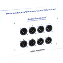 AUDIOPRESSBOX APB-P008 OW-EX SPLITTER EXPANDER On-wall, 1x line in, 8x mic out, white