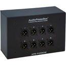 AUDIOPRESSBOX APB-P008 OW-EX SPLITTER EXPANDER On-wall, 1x line in, 8x mic out, black