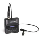 TASCAM DR-10L PORTABLE RECORDER With lavalier microphone, for microSD card, black