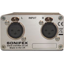 SONIFEX CM-HPX1 HEADPHONE VOLUME CONTROL Rotary volume control, 2x 3-pin XLR in, 6.3mm jack out