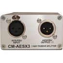 SONIFEX CM-AESX3 DISTRIBUTION AMPLIFIER Passive, 3-way AES/EBU splitter, XLR connections