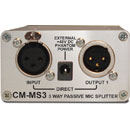 SONIFEX CM-MS3 MICROPHONE SPLITTER Passive, 3-way splitter, XLR connections