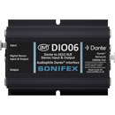 SONIFEX AVN-DIO06 AUDIO INTERFACE Dante, PoE powered, Dante to stereo AES3 XLR in/out