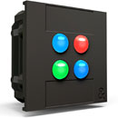 ALLEN & HEATH IP4 WALLPLATE CONTROLLER 4x buttons, PoE, EU/UK fitting, black