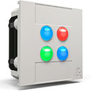 ALLEN & HEATH IP4 WALLPLATE CONTROLLER 4x buttons, PoE, EU/UK fitting, white