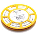PARTEX CABLE MARKER PA2/4 Cable Marker Indent "0", white, 250 disc, PA-20004SV90.0 (EX DEMO)