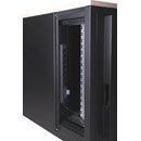 LANDE ES4207142/B-L ACOUSTIC RACK CABINET 42U, 750 wide, 1130 deep, black with maple panels